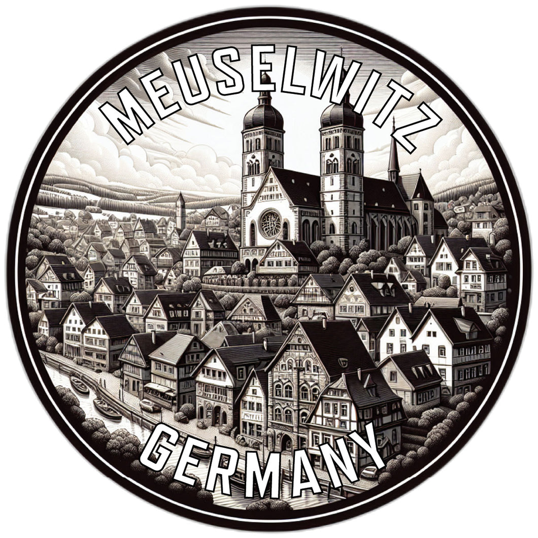 Meuselwitz Germany Souvenir Vinyl Decal Sticker 2-Inch