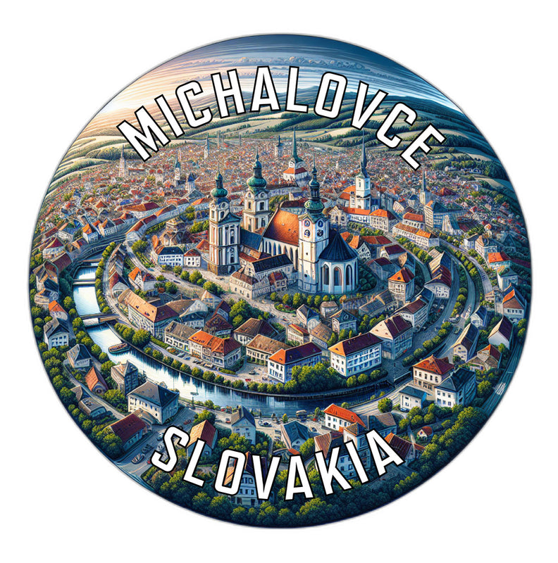 Michalovce Slovakia Souvenir Die Cut Flat Magnet 6-Inch