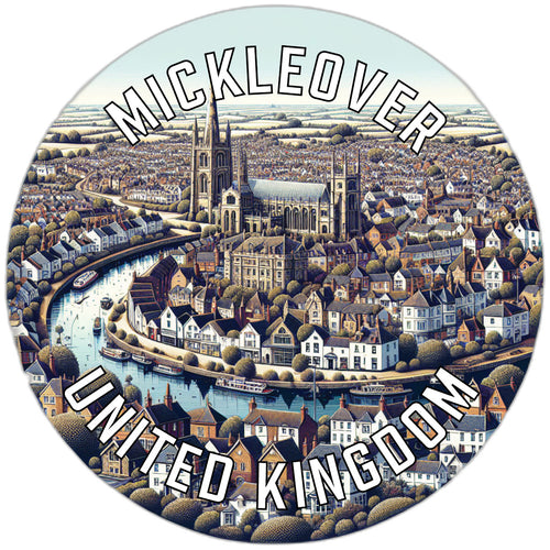 Mickleover United Kingdom Souvenir Vinyl Decal Sticker 6-Inch