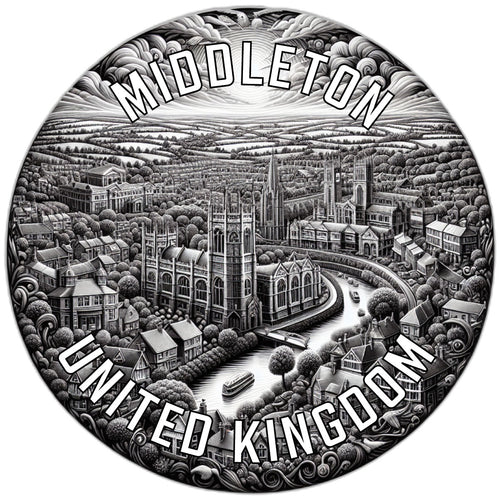 Middleton United Kingdom Souvenir Vinyl Decal Sticker 2-Inch