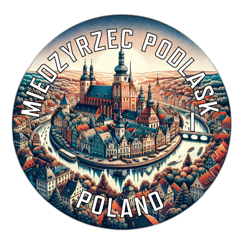 Miedzyrzec Podlaski Poland Souvenir Vinyl Decal Sticker 2-Inch
