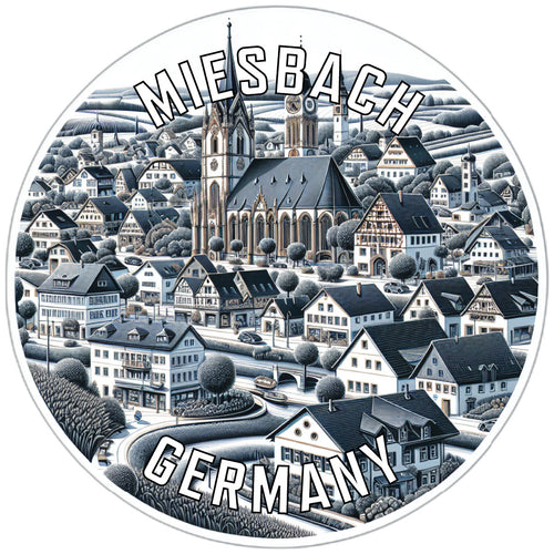 Miesbach Germany Souvenir Die Cut Flat Magnet 2-Inch