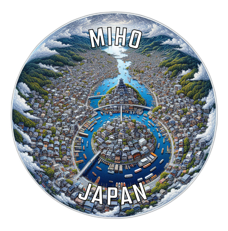 Miho Japan Souvenir Die Cut Flat Magnet 2-Inch