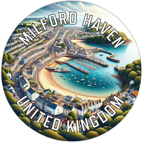 Milford Haven United Kingdom Souvenir Die Cut Flat Magnet 6-Inch