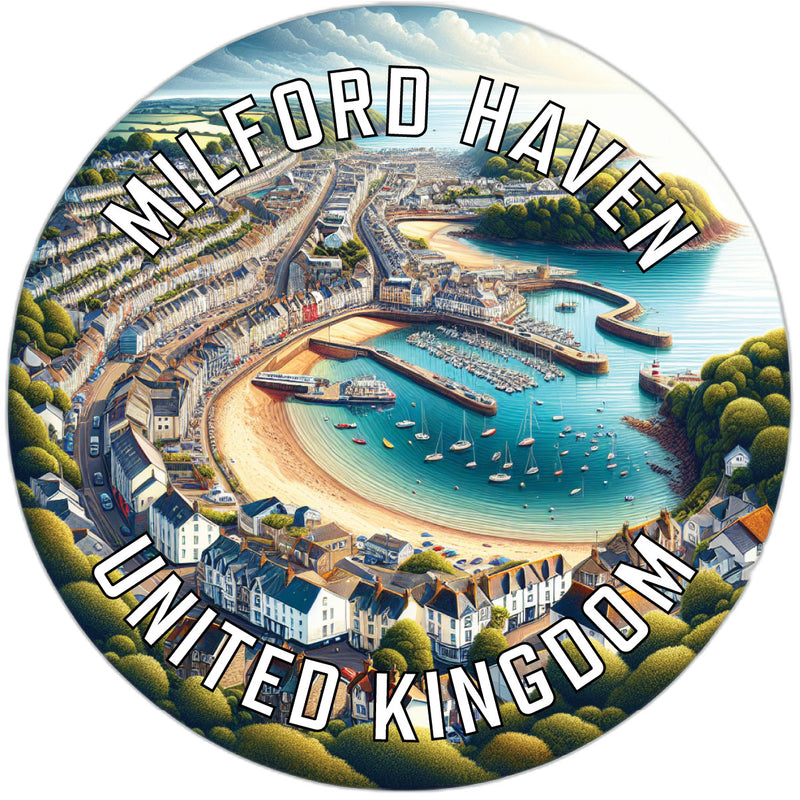 Milford Haven United Kingdom Souvenir Die Cut Flat Magnet 6-Inch