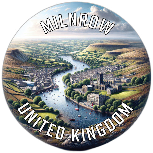 Milnrow United Kingdom Souvenir Die Cut Flat Magnet 6-Inch