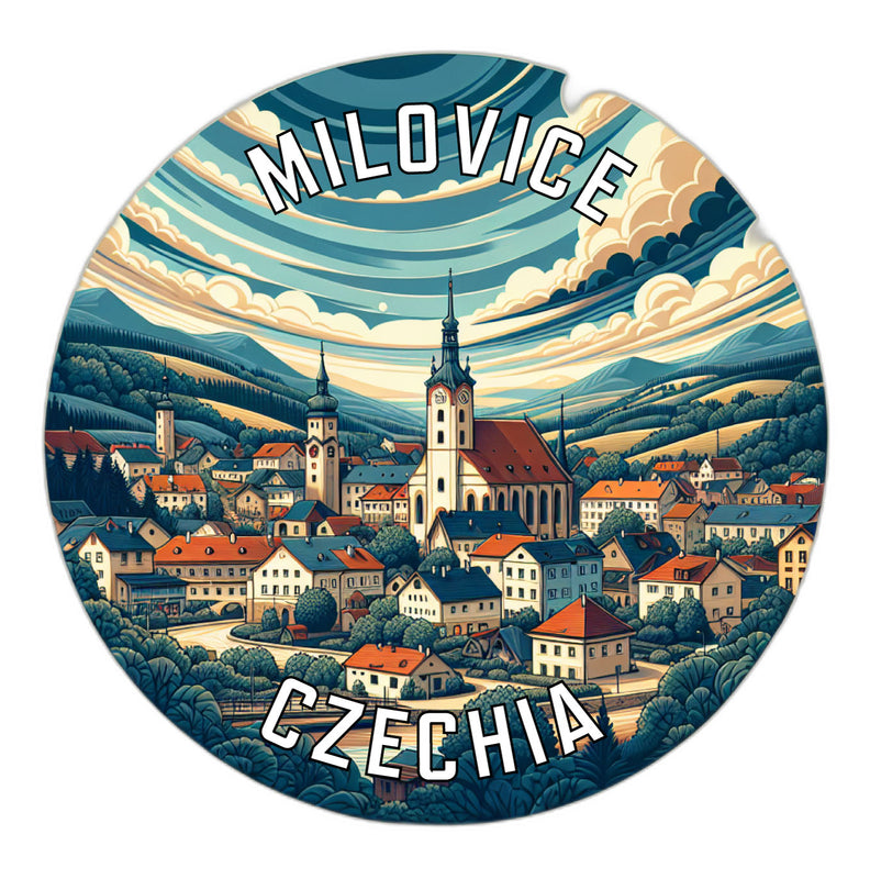 Milovice Czechia Souvenir Die Cut Flat Magnet 6-Inch