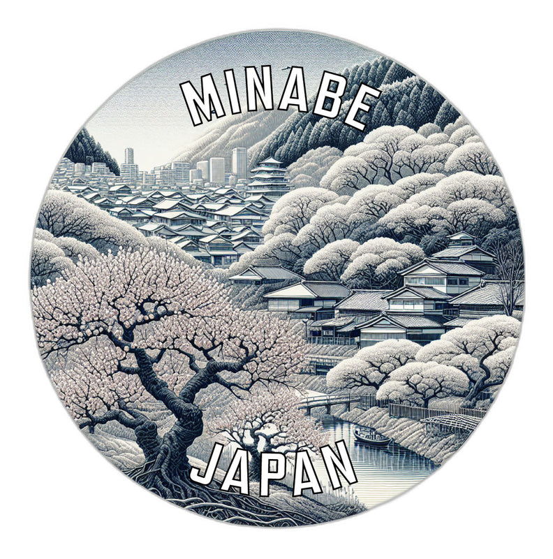 Minabe Japan Souvenir Vinyl Decal Sticker 2-Inch