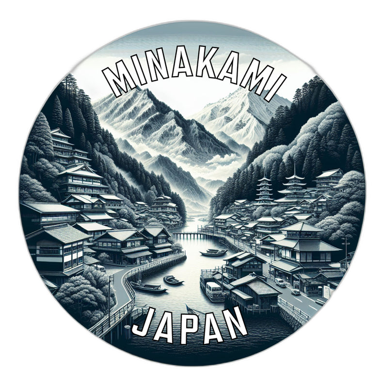 Minakami Japan Souvenir Die Cut Flat Magnet 6-Inch