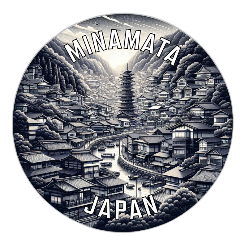 Minamata Japan Souvenir Vinyl Decal Sticker 2-Inch