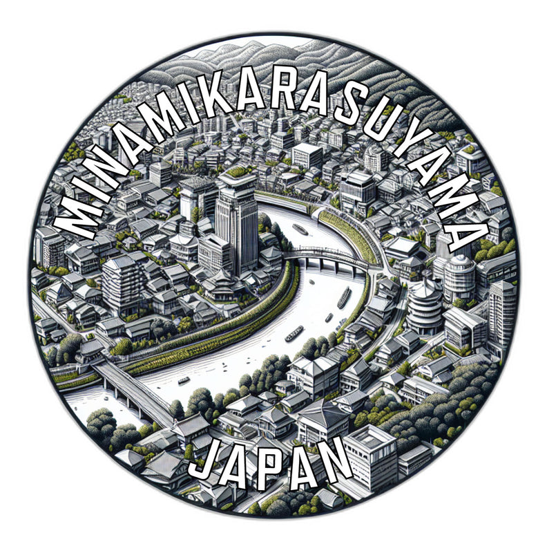 Minamikarasuyama Japan Souvenir Die Cut Flat Magnet 2-Inch
