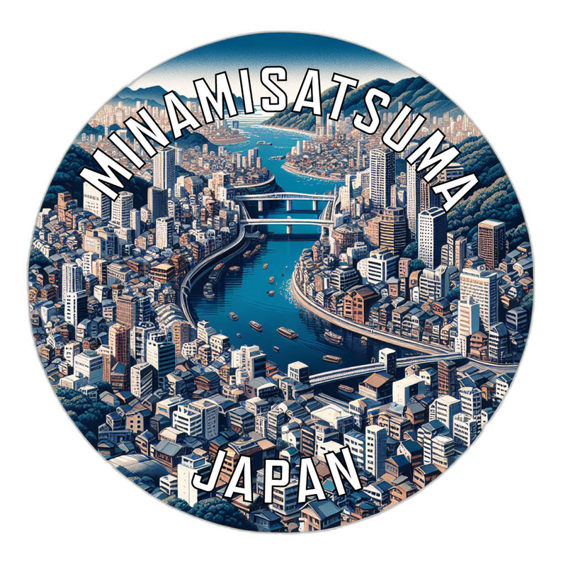 Minamisatsuma Japan Souvenir Vinyl Decal Sticker 2-Inch