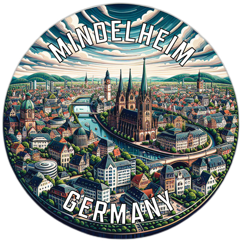 Mindelheim Germany Souvenir Vinyl Decal Sticker 6-Inch