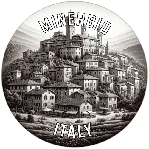 Minerbio Italy Souvenir Die Cut Flat Magnet 2-Inch