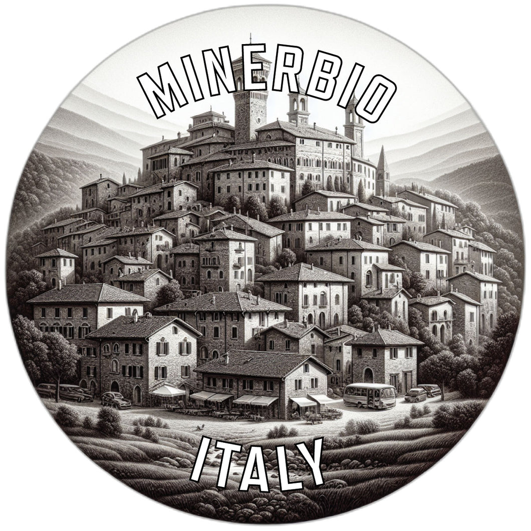 Minerbio Italy Souvenir Die Cut Flat Magnet 2-Inch