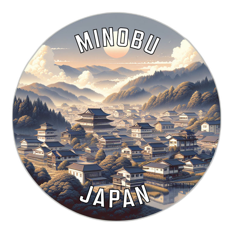 Minobu Japan Souvenir Vinyl Decal Sticker 2-Inch