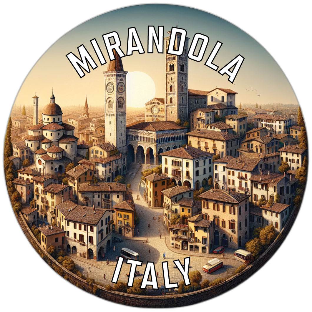Mirandola Italy Souvenir Die Cut Flat Magnet 2-Inch