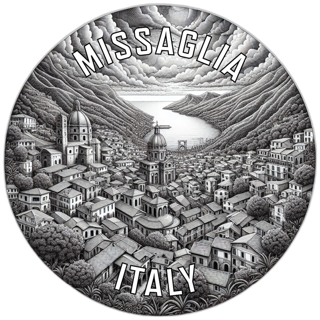 Missaglia Italy Souvenir Die Cut Flat Magnet 2-Inch