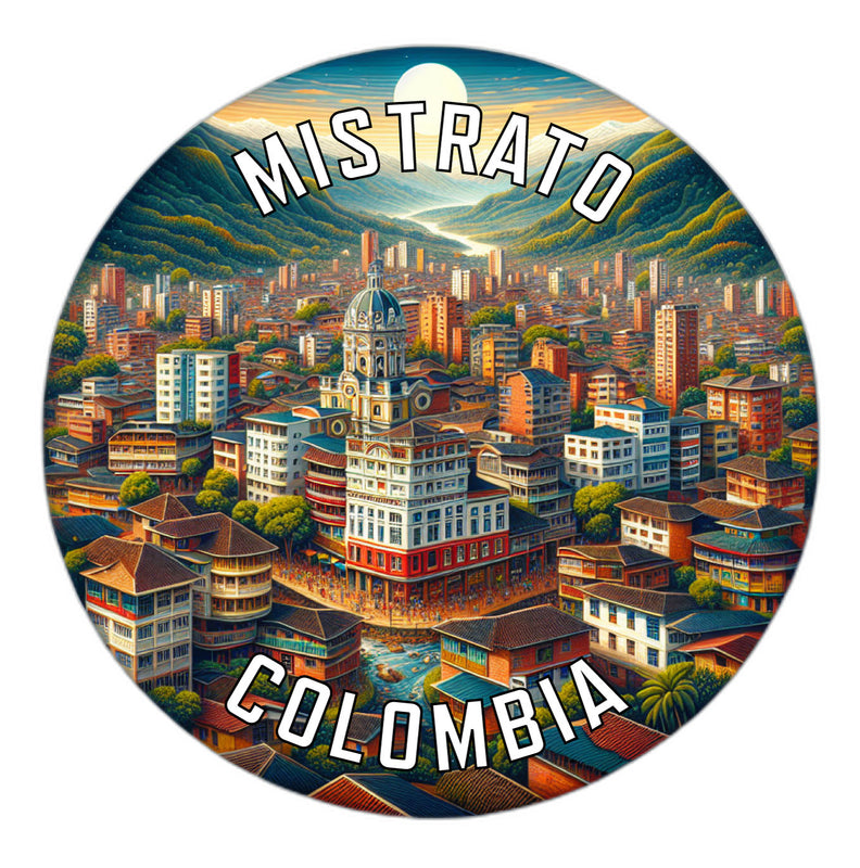 Mistrato Colombia Souvenir Die Cut Flat Magnet 2-Inch