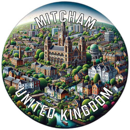 Mitcham United Kingdom Souvenir Vinyl Decal Sticker 4-Inch