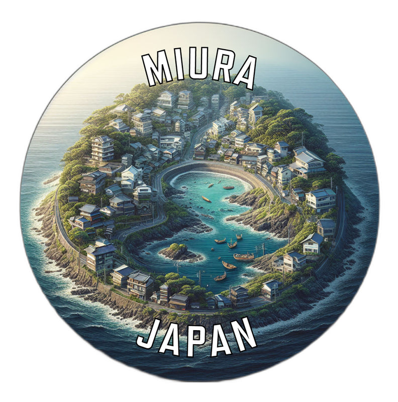 Miura Japan Souvenir Die Cut Flat Magnet 2-Inch