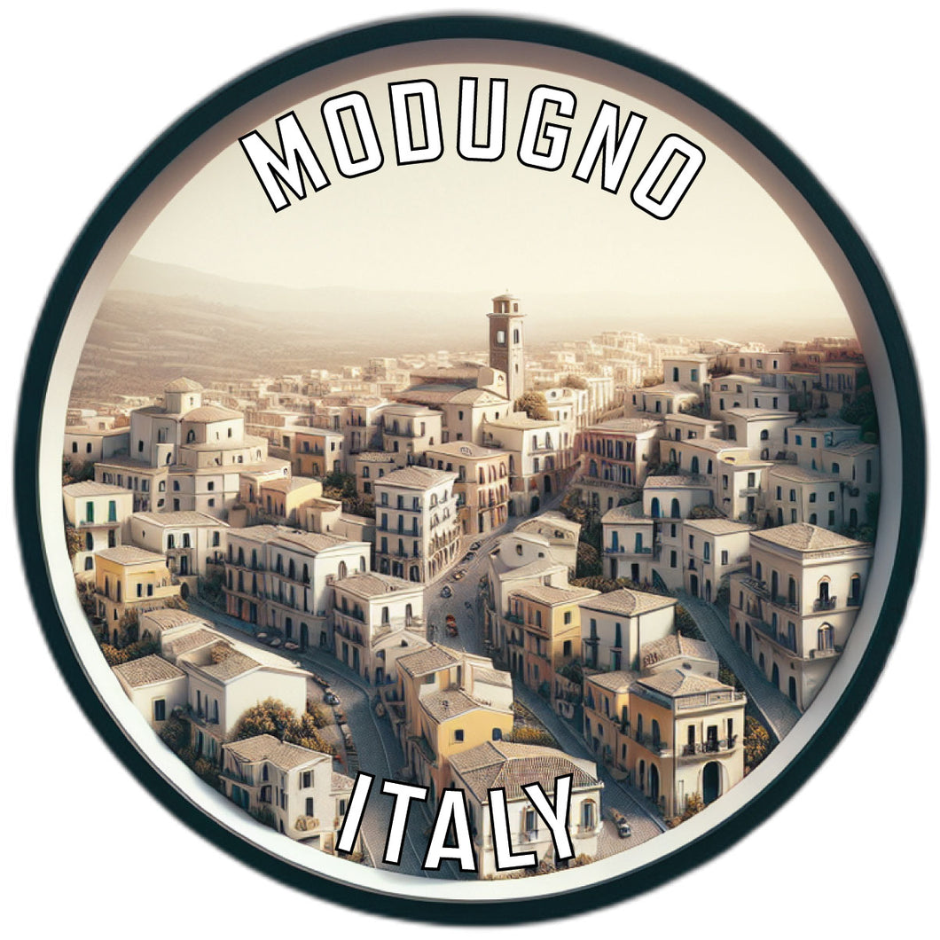 Modugno Italy Souvenir Die Cut Flat Magnet 6-Inch