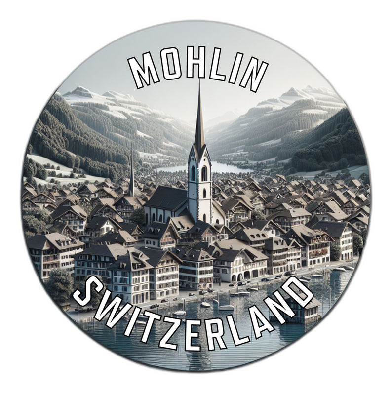 Mohlin Switzerland Souvenir Vinyl Decal Sticker 6-Inch