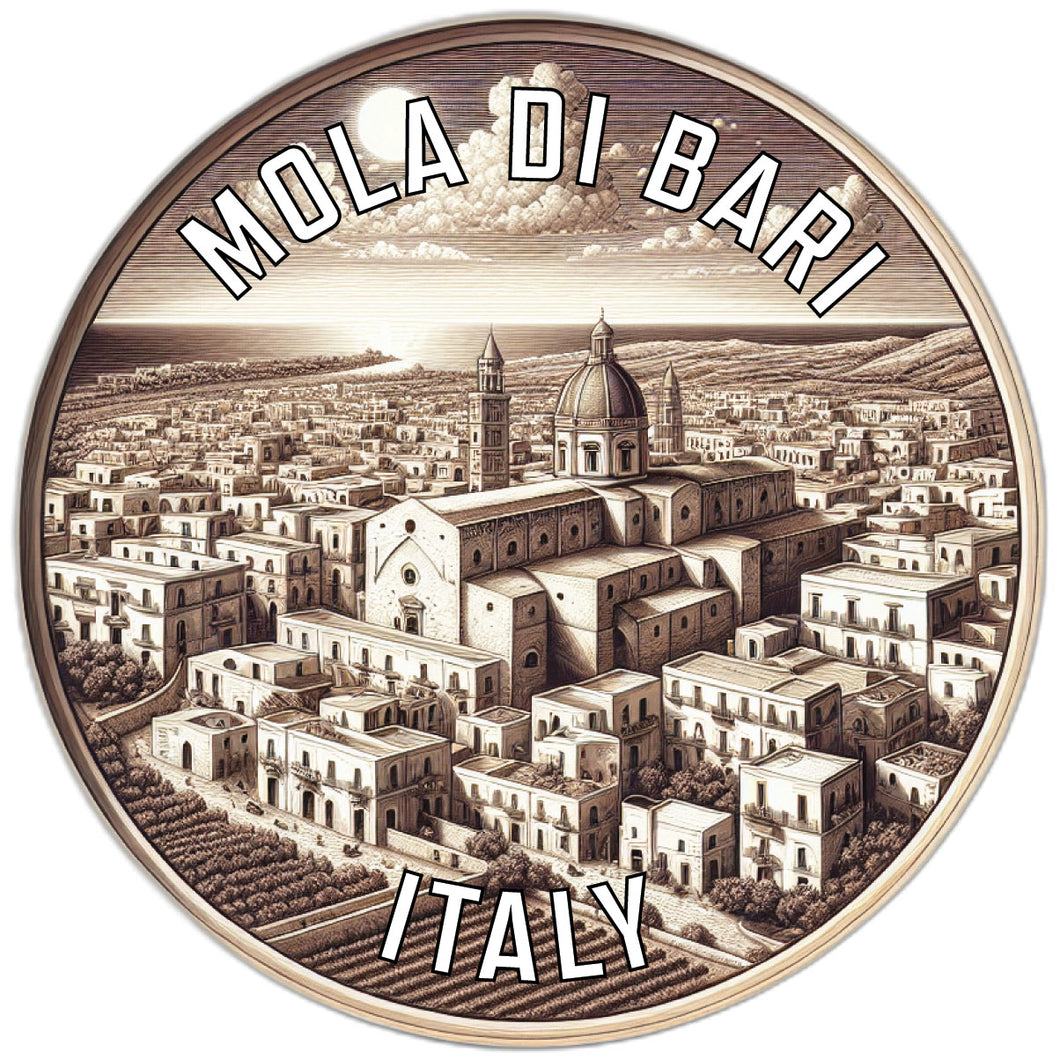 Mola di Bari Italy Souvenir Vinyl Decal Sticker 2-Inch