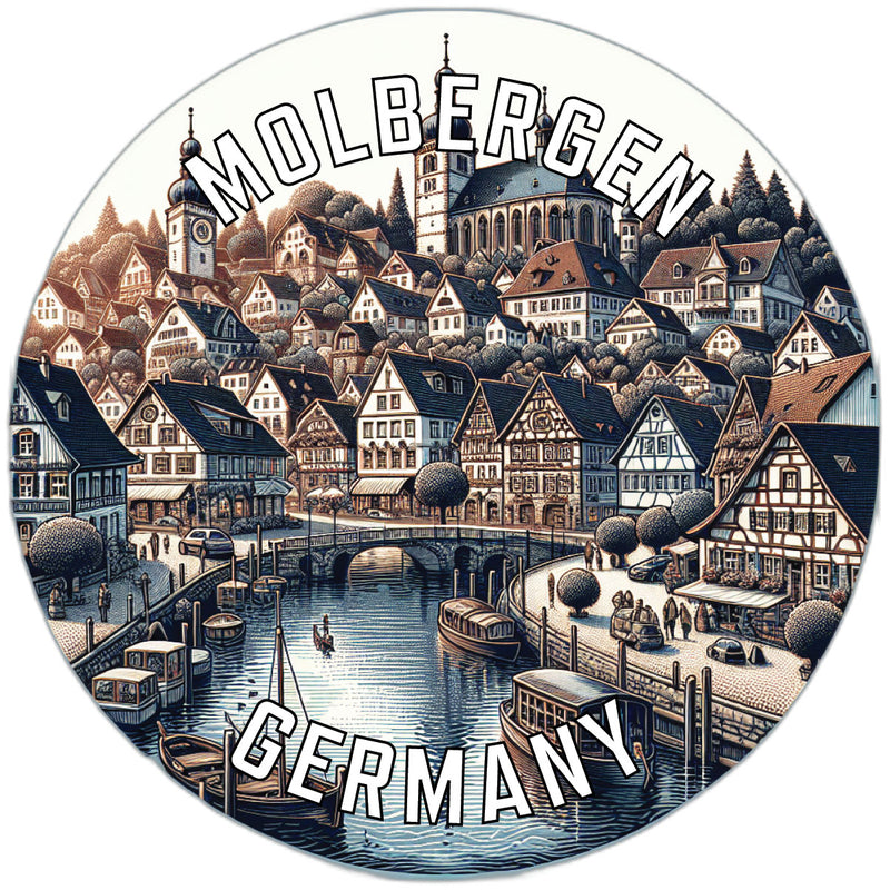 Molbergen Germany Souvenir Vinyl Decal Sticker 6-Inch