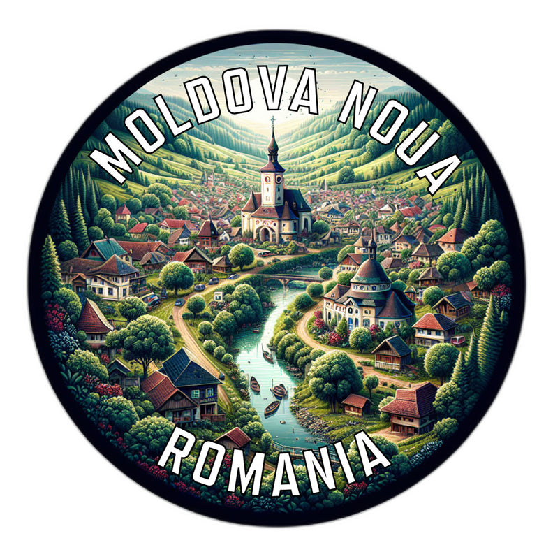 Moldova Noua Romania Souvenir Vinyl Decal Sticker 2-Inch