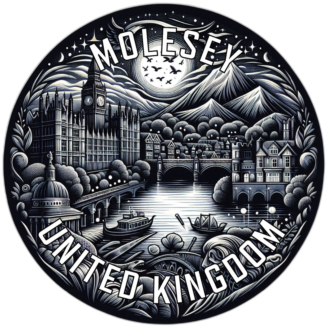Molesey United Kingdom Souvenir Vinyl Decal Sticker 2-Inch
