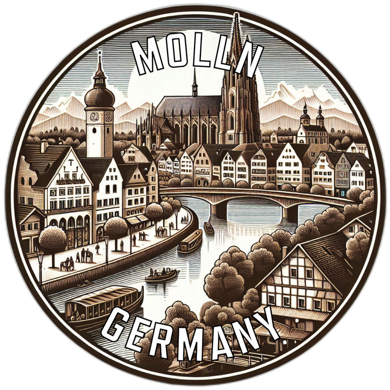 Molln Germany Souvenir Vinyl Decal Sticker 6-Inch