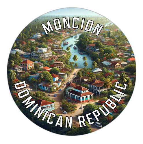 Moncion Dominican Republic Souvenir Vinyl Decal Sticker 6-Inch