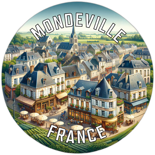 Mondeville France Souvenir Vinyl Decal Sticker 6-Inch