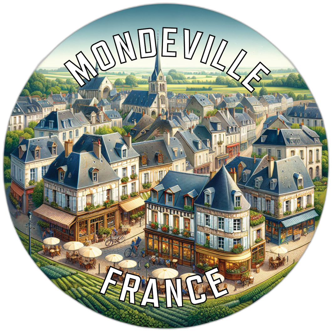 Mondeville France Souvenir Vinyl Decal Sticker 6-Inch