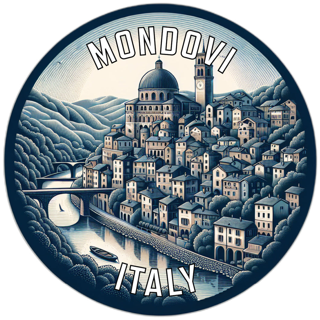 Mondovi Italy Souvenir Die Cut Flat Magnet 6-Inch