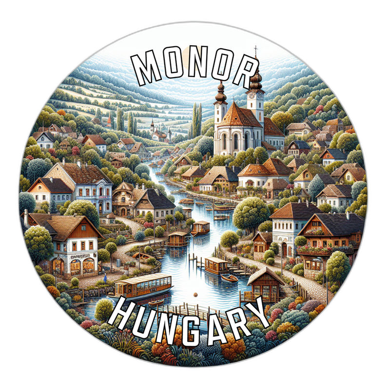 Monor Hungary Souvenir Vinyl Decal Sticker 2-Inch