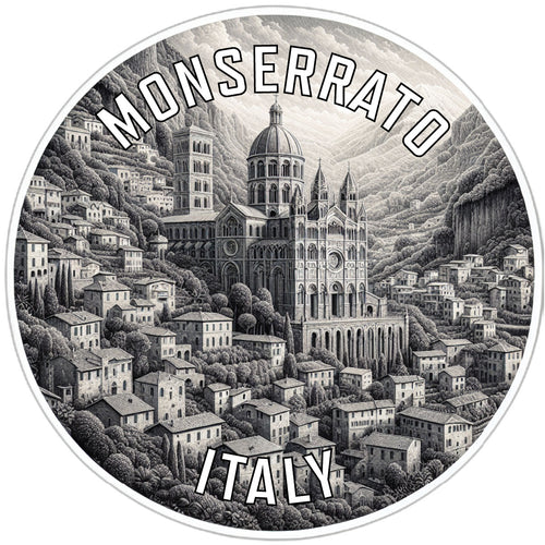 Monserrato Italy Souvenir Die Cut Flat Magnet 6-Inch