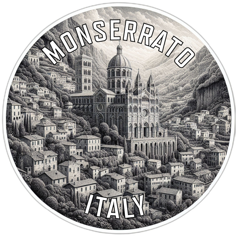 Monserrato Italy Souvenir Die Cut Flat Magnet 6-Inch