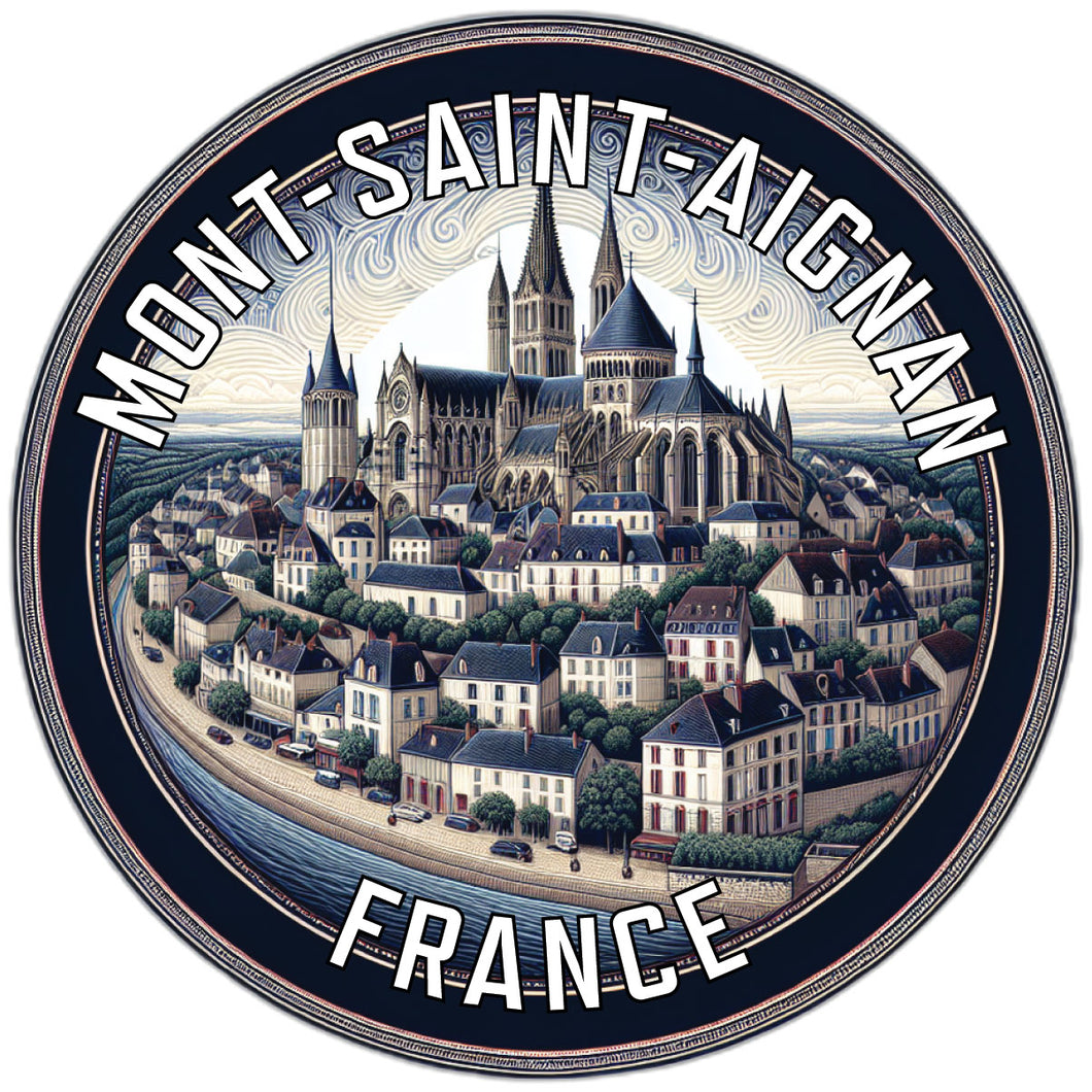 Mont Saint Aignan France Souvenir Vinyl Decal Sticker 2-Inch