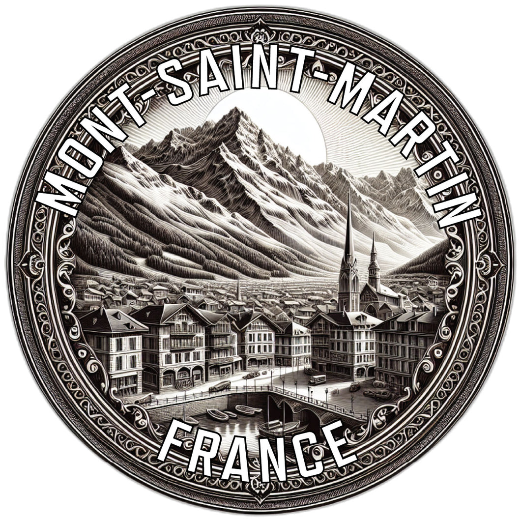 Mont Saint Martin France Souvenir Vinyl Decal Sticker 2-Inch