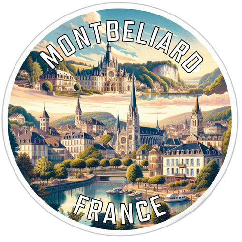 Montbeliard France Souvenir Vinyl Decal Sticker 2-Inch