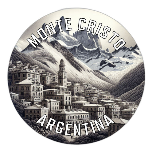 Monte Cristo Argentina Souvenir Vinyl Decal Sticker 2-Inch