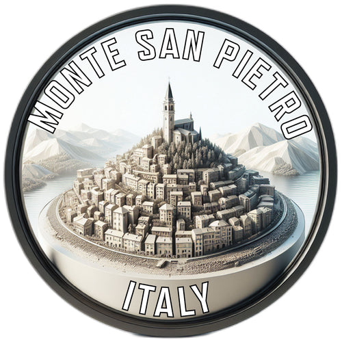 Monte San Pietro Italy Souvenir Die Cut Flat Magnet 2-Inch