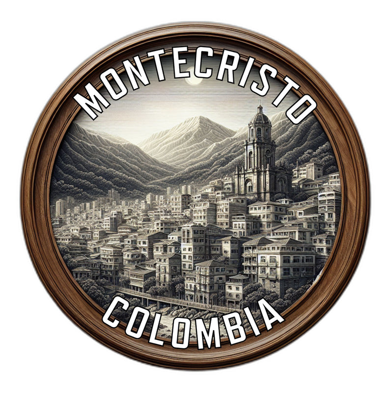 Montecristo Colombia Souvenir Vinyl Decal Sticker 2-Inch