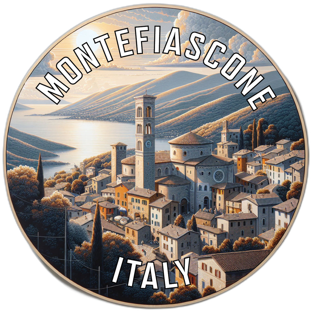 Montefiascone Italy Souvenir Die Cut Flat Magnet 2-Inch