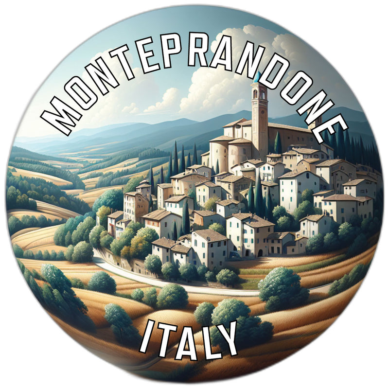 Monteprandone Italy Souvenir Die Cut Flat Magnet 2-Inch