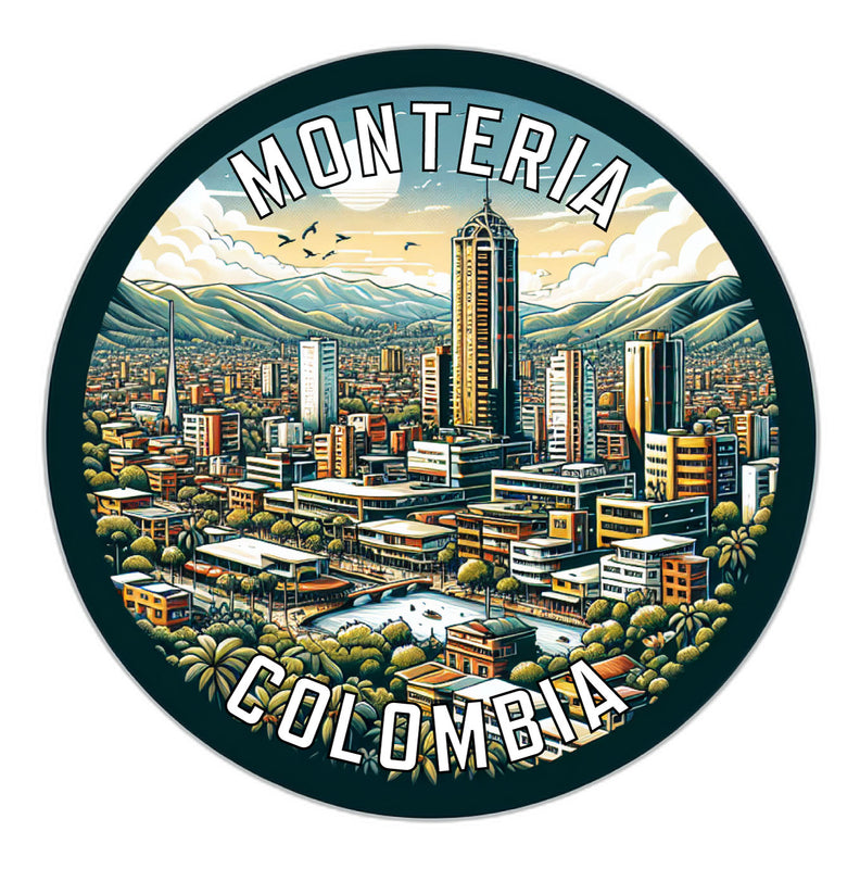 Monteria Colombia Souvenir Vinyl Decal Sticker 6-Inch