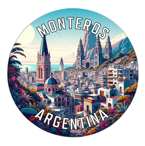 Monteros Argentina Souvenir Vinyl Decal Sticker 6-Inch