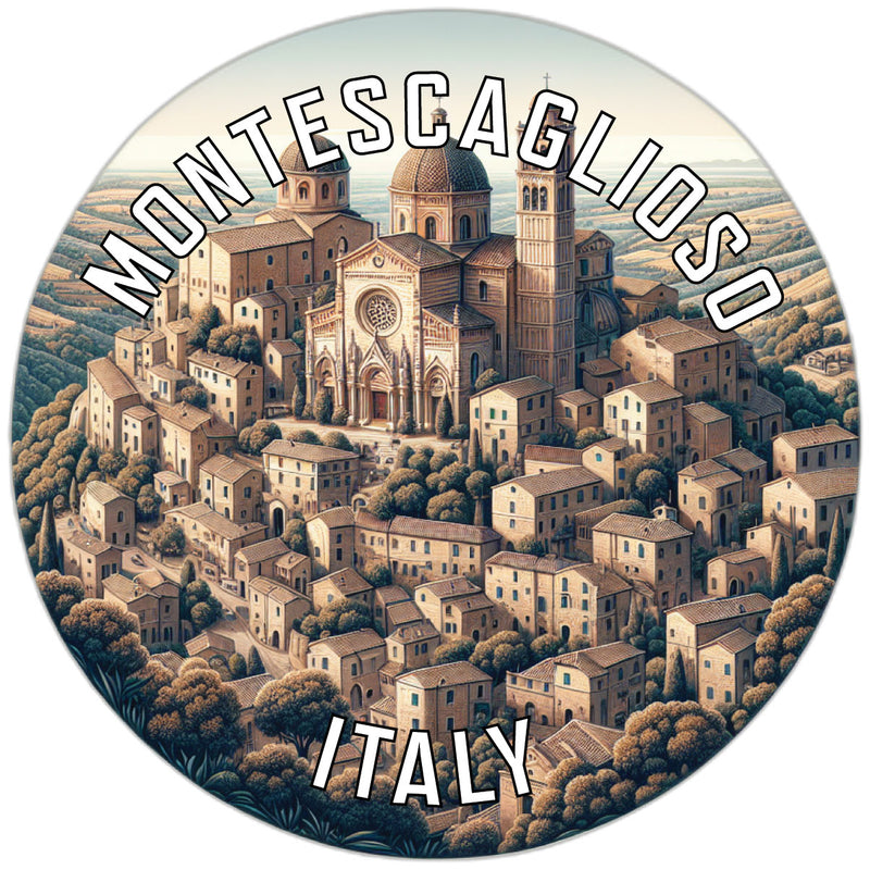 Montescaglioso Italy Souvenir Die Cut Flat Magnet 2-Inch